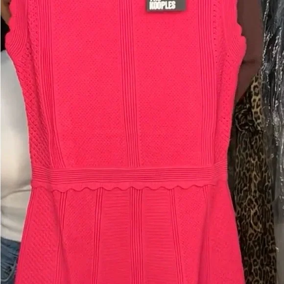 The Kooples Vibrant Pink Sleeveless Mini Dress - Picture 7 of 7